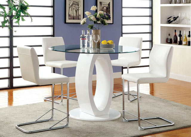 Furniture of America Lodia II Round Counter Ht. Table
