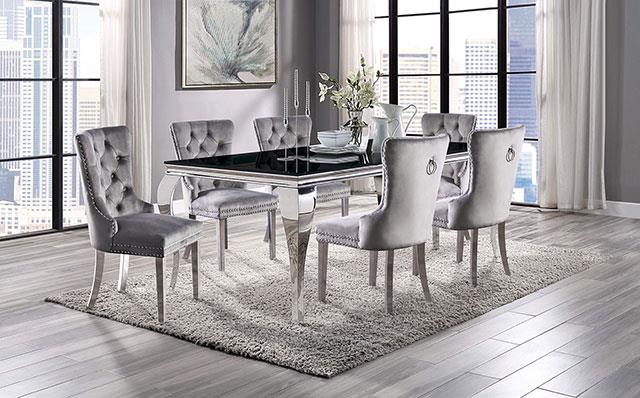 Furniture of America Neuveville Dining Table, Black