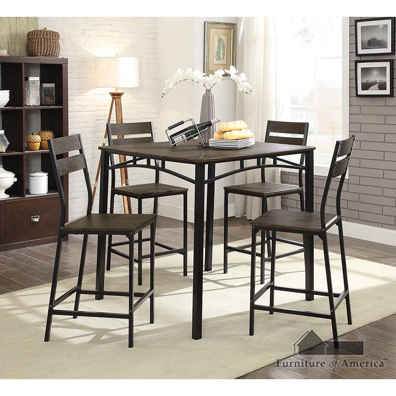 Furniture of America Westport 5 Pc. Counter Ht. Table Set