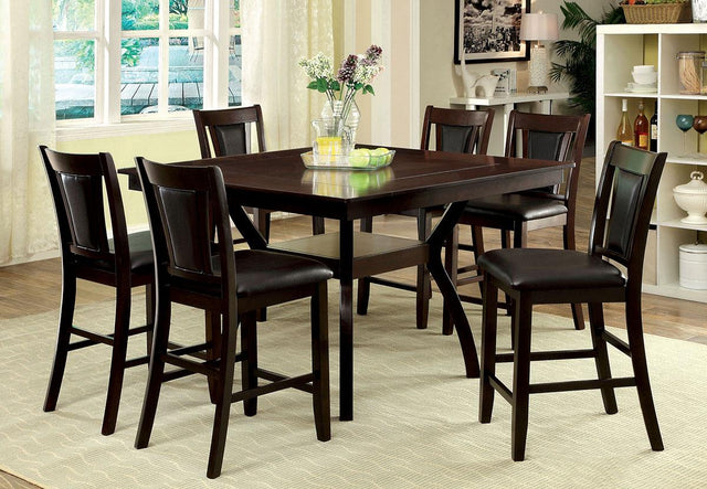 Furniture of America Brent II Counter Ht. Chair (2/CTN)