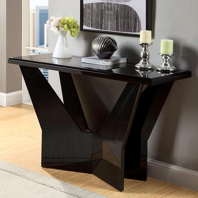 Furniture of America Dubendorf Sofa Table, Black