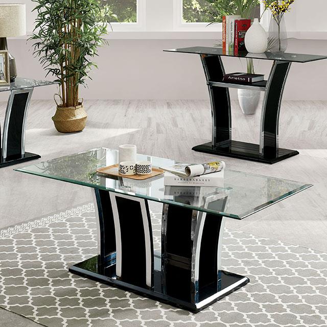Furniture of America Staten End Table, Black