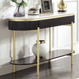 Furniture of America Koblenz Sofa Table, Dark Walnut