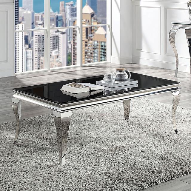 Furniture of America Wetzikon Coffee Table, Black