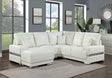 Furniture of America Althea Ottoman, White
