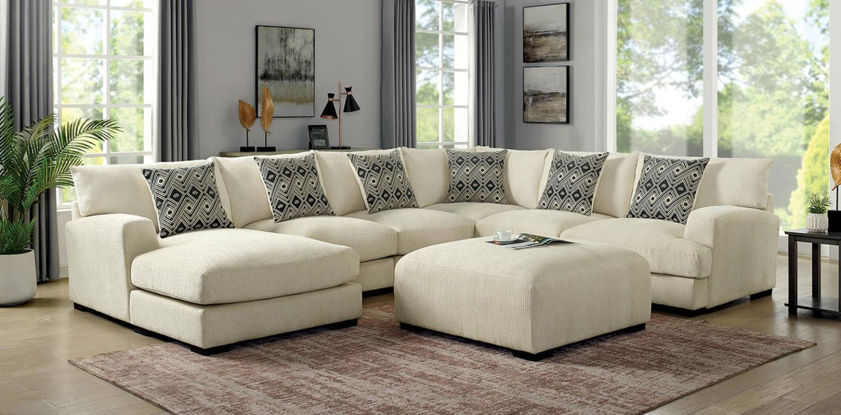 Furniture of America Kaylee U-Shaped Sectional