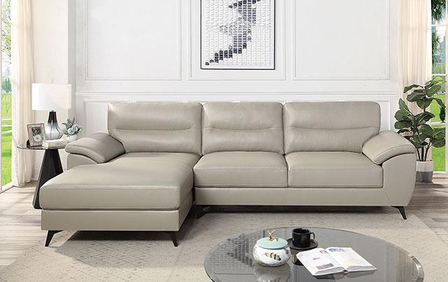 Furniture of America Mohlin Sectional, Taupe