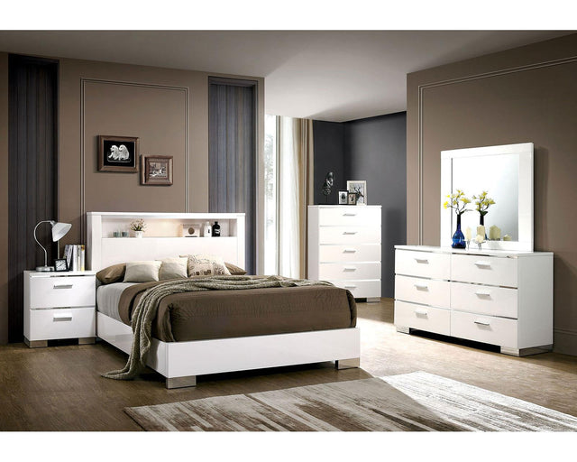 Furniture of America Malte Dresser, White