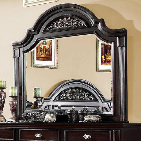 Furniture of America Syracuse Mirror, Dark Walnut