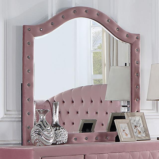 Furniture of America Zohar Mirror, Pink