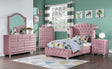 Furniture of America Zohar Twin Bed, Pink