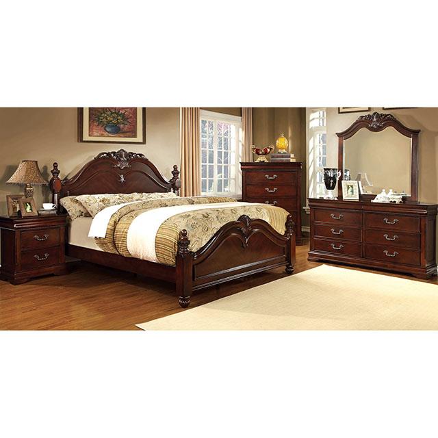 Furniture of America Mandura 5 Pc. Queen Bedroom Set w/ 2NS