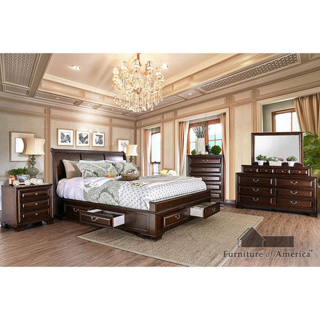 Furniture of America Brandt Mirror, Brown Cherry