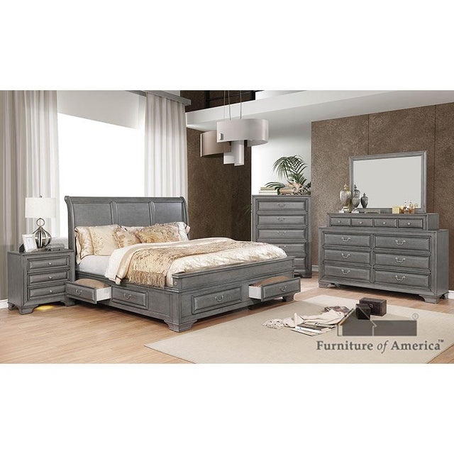 Furniture of America Brandt Mirror, Gray