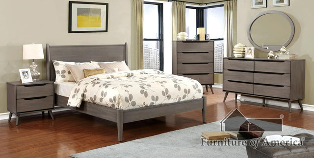 Furniture of America Lennart 5 Pc. Queen Bedroom Set w/ 2NS