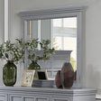 Furniture of America Castlile Mirror, Gray