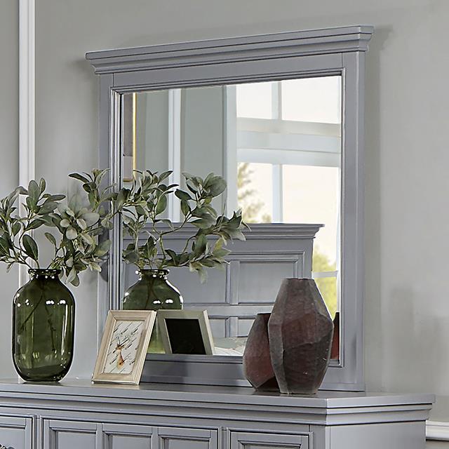 Furniture of America Castlile Mirror, Gray