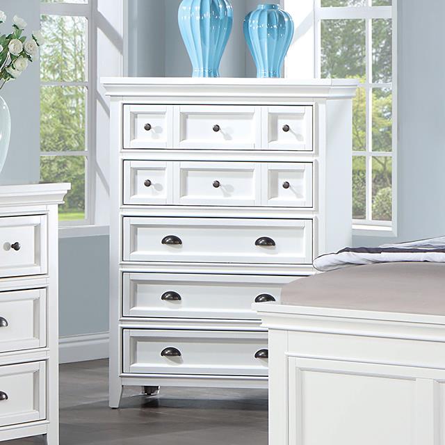Furniture of America Castile Chest, White