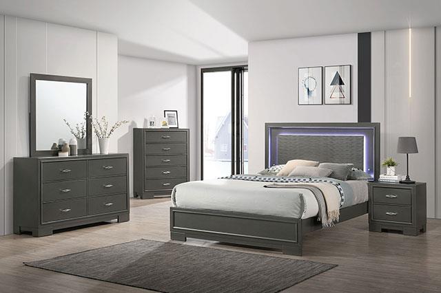 Furniture of America Alison 5 Pc. Queen Bedroom Set w/ 2NS