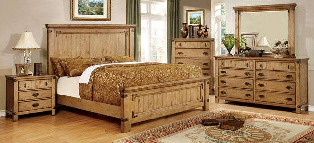 Furniture of America Carlsbad 5 Pc. Queen Bedroom Set w/ 2NS