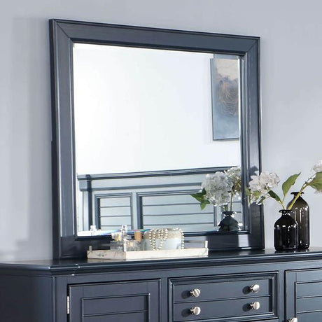 Furniture of America Manzanillo Mirror, Slate Blue