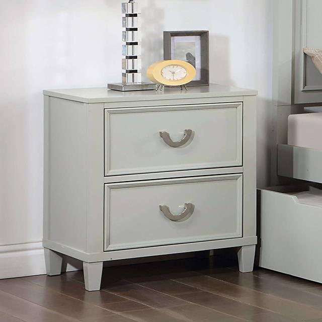 Furniture of America Lycorida Nightstand, Gray