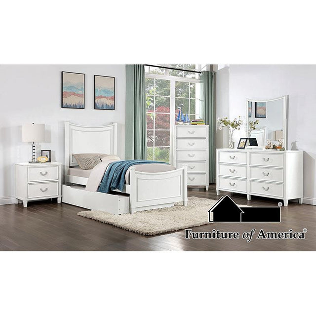Furniture of America Lycoris Full Bed, White