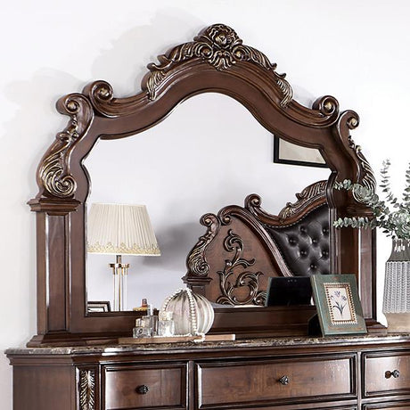 Furniture of America Esparanza Mirror, Brown Cherry