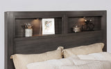 Karla E.King Bed, Gray