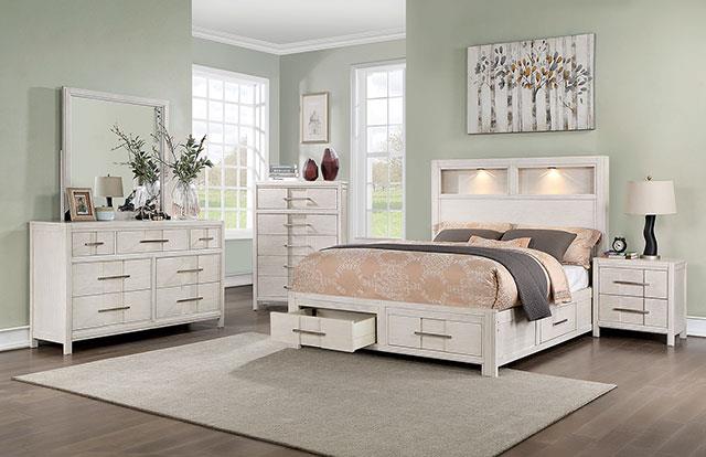 Furniture of America Karla Cal.King Bed, White