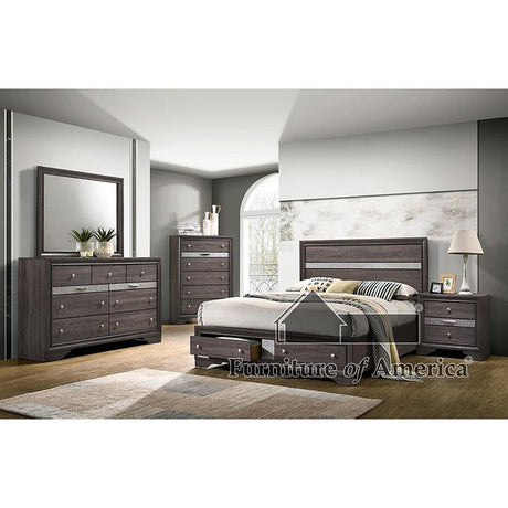 Furniture of America Chrissy Mirror, Gray