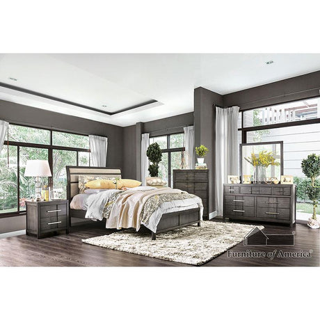 Furniture of America Berenice Mirror, Gray