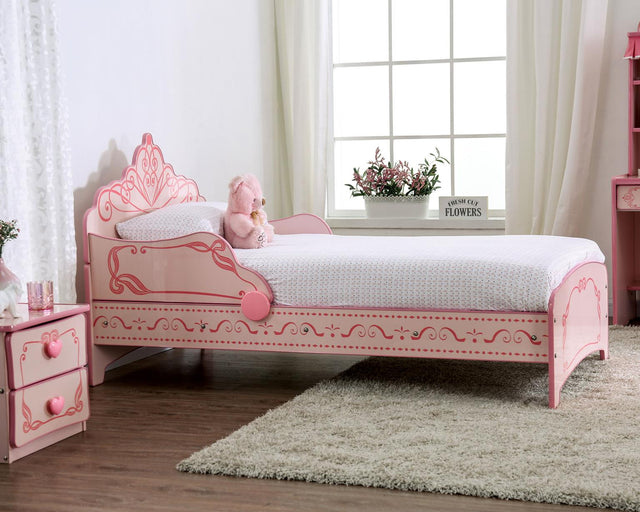 Furniture of America Princess Crown Single Bed Twin Bed
