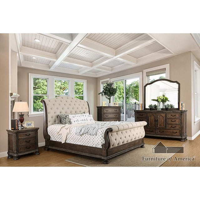 Furniture of America Lysandra 5 Pc. Queen Bedroom Set w/ 2NS