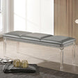 Furniture of America Maddie Bench, Silver