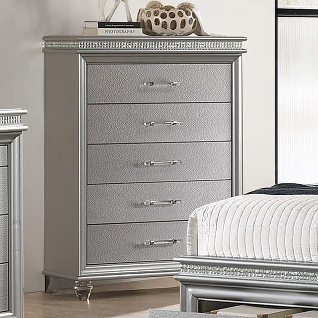 Furniture of America Maddie Chest, Silver