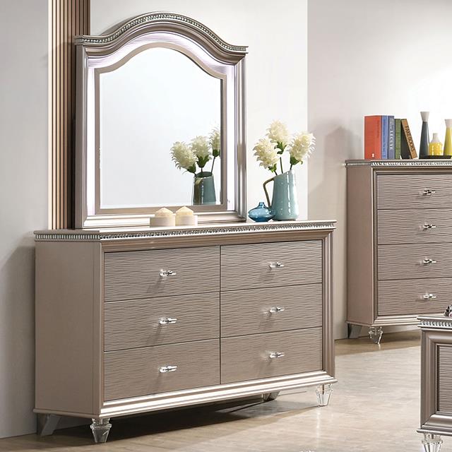 Furniture of America Allie Dresser, Rose Gold