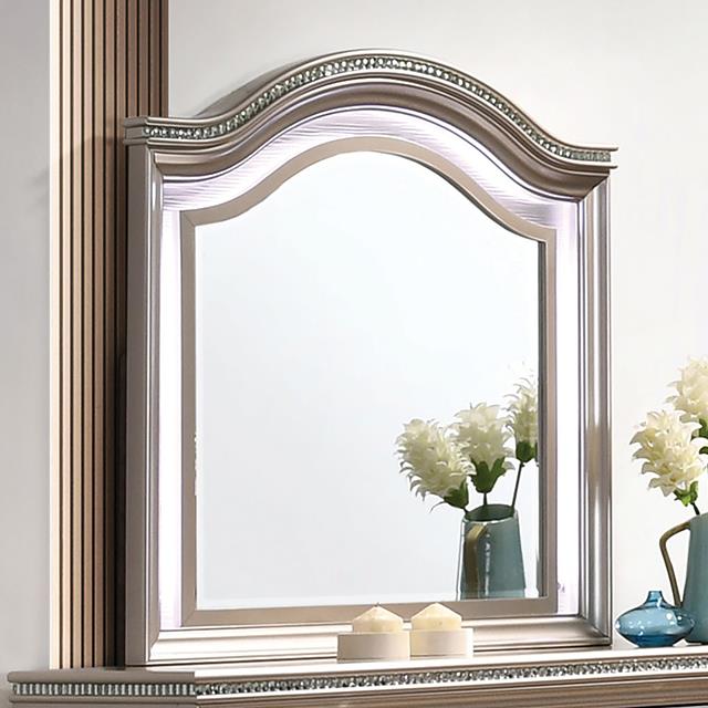 Furniture of America Allie Mirror, Rose Gold