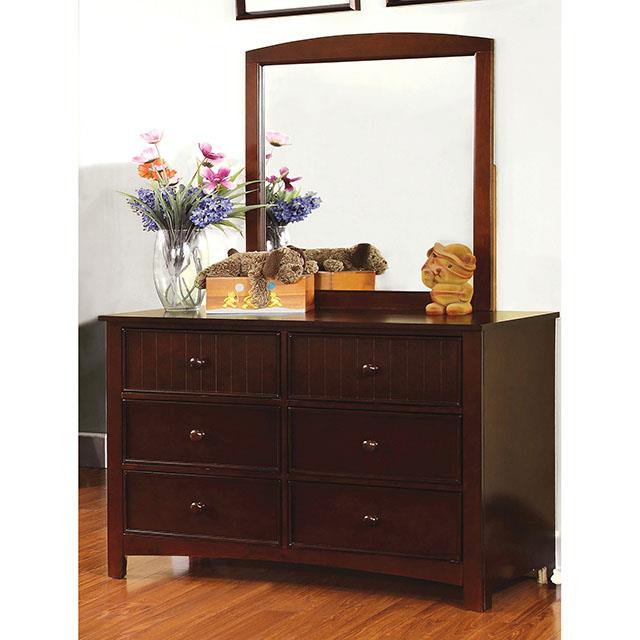 Furniture of America Corry Dresser, Dark Walnut