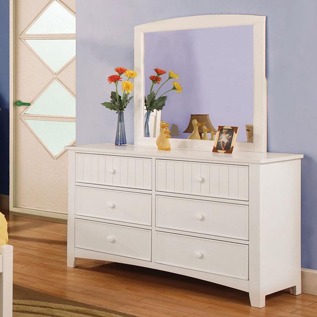 Furniture of America Corry Dresser, White