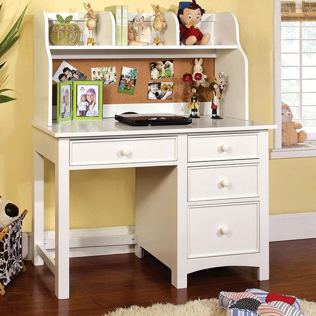 Furniture of America Omnus Desk, White