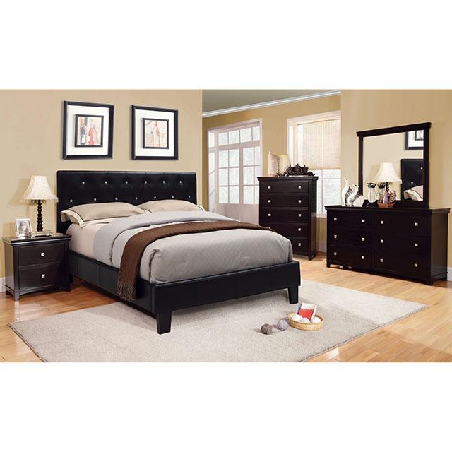 Furniture of America Velen Full Bed, Black
