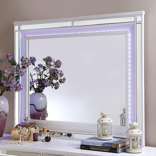 Furniture of America Brachium Mirror, White