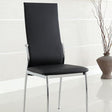 Furniture of America Kalawao Side Chair, Black (2/CTN)