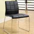 Furniture of America Oahu Side Chair, Black (2/CTN)