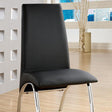 Furniture of America Wailoa Side Chair, Black (2/CTN)