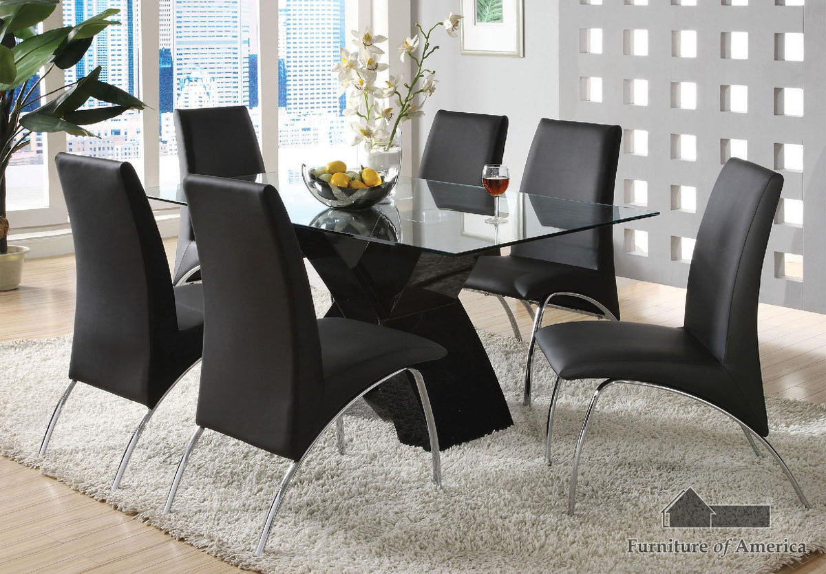 Furniture of America Wailoa 7 Pc. Dining Table Set