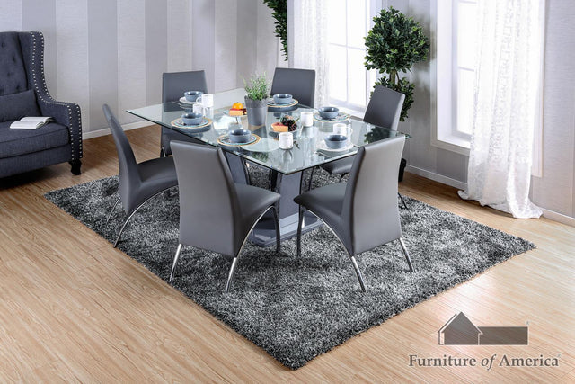 Furniture of America Glenview 7 Pc. Dining Table Set