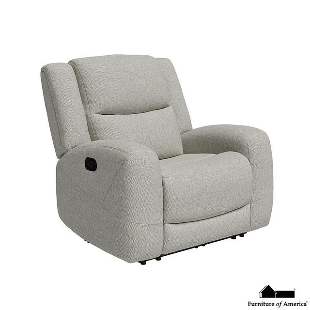 Furniture of America Giraldus Recliner, Beige