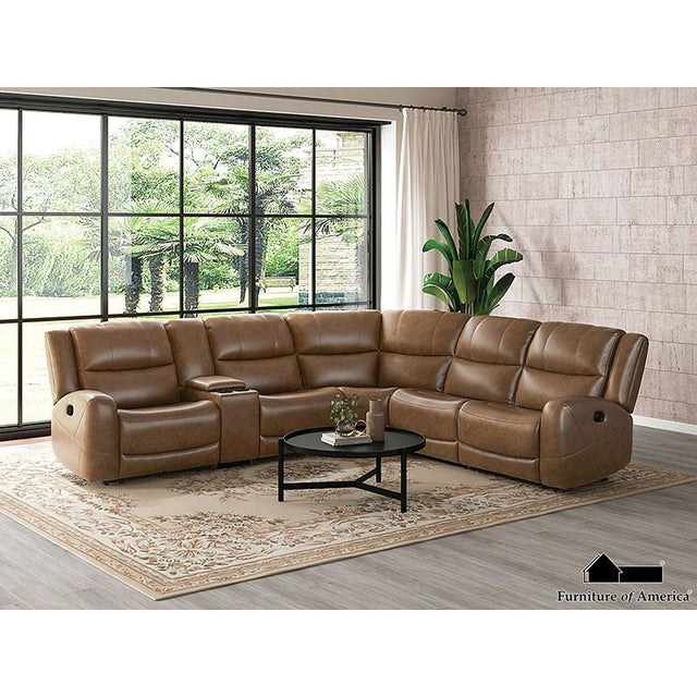 Furniture of America Leolinus Sectional, Brown
